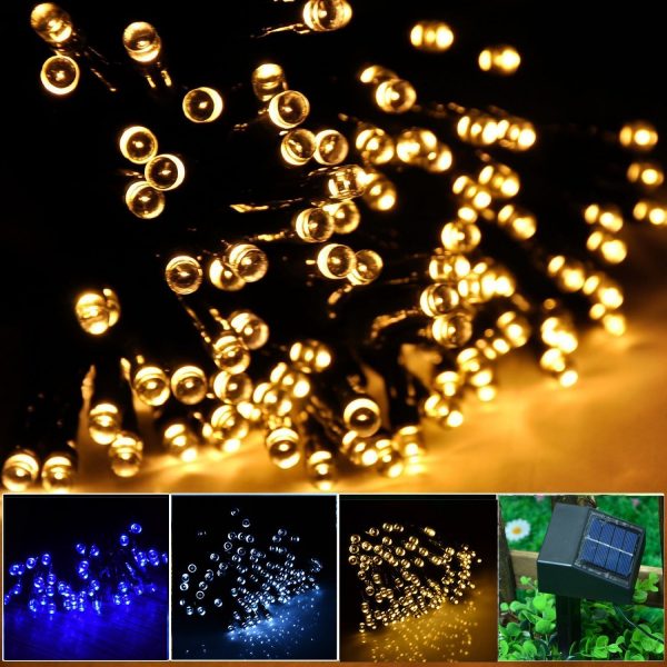 INST-Solar-Powered-LED-String-Light-Ambiance-Lighting-55ft-17m-100-LED-Solar-Fairy-String-Lights-for-Outdoor-Gardens-Homes-Christmas-Party-Warm-white-B00KGOCRLA