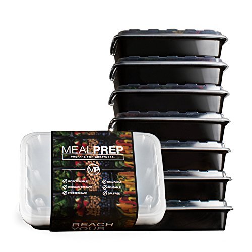 Meal-Prep-Containers-Stackable-Plastic-Microwavable-Dishwasher-Safe-Reusable-28-Oz-Set-of-Seven-B00TBMW6LO