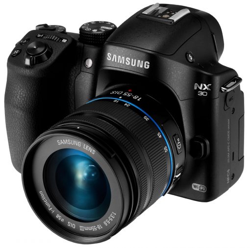 Samsung-NX30-203MP-CMOS-Smart-WiFi-NFC-Mirrorless-Digital-Camera-with-18-55mm-Lens-and-3-AMOLED-Touch-Screen-and-EVF-Black-B00HV6KGNM